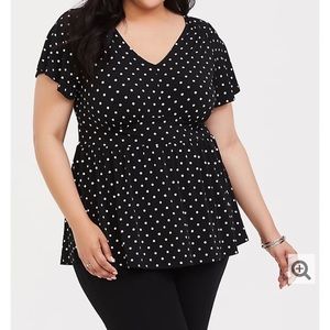 Torrid Size 5 polka dot babydoll
